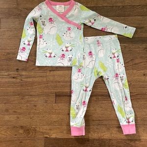 Hanna Andersson polar bear long John pajamas